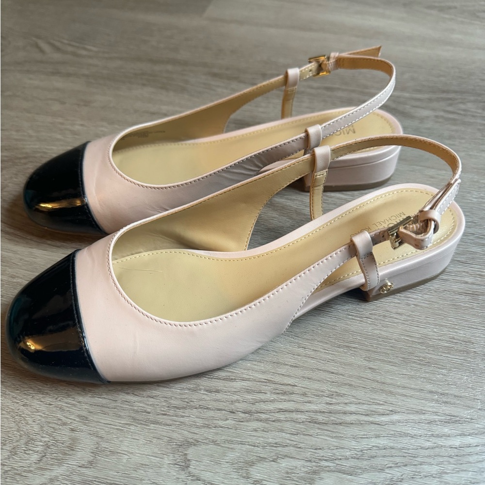 Michael Kors color block flats. Worn once.